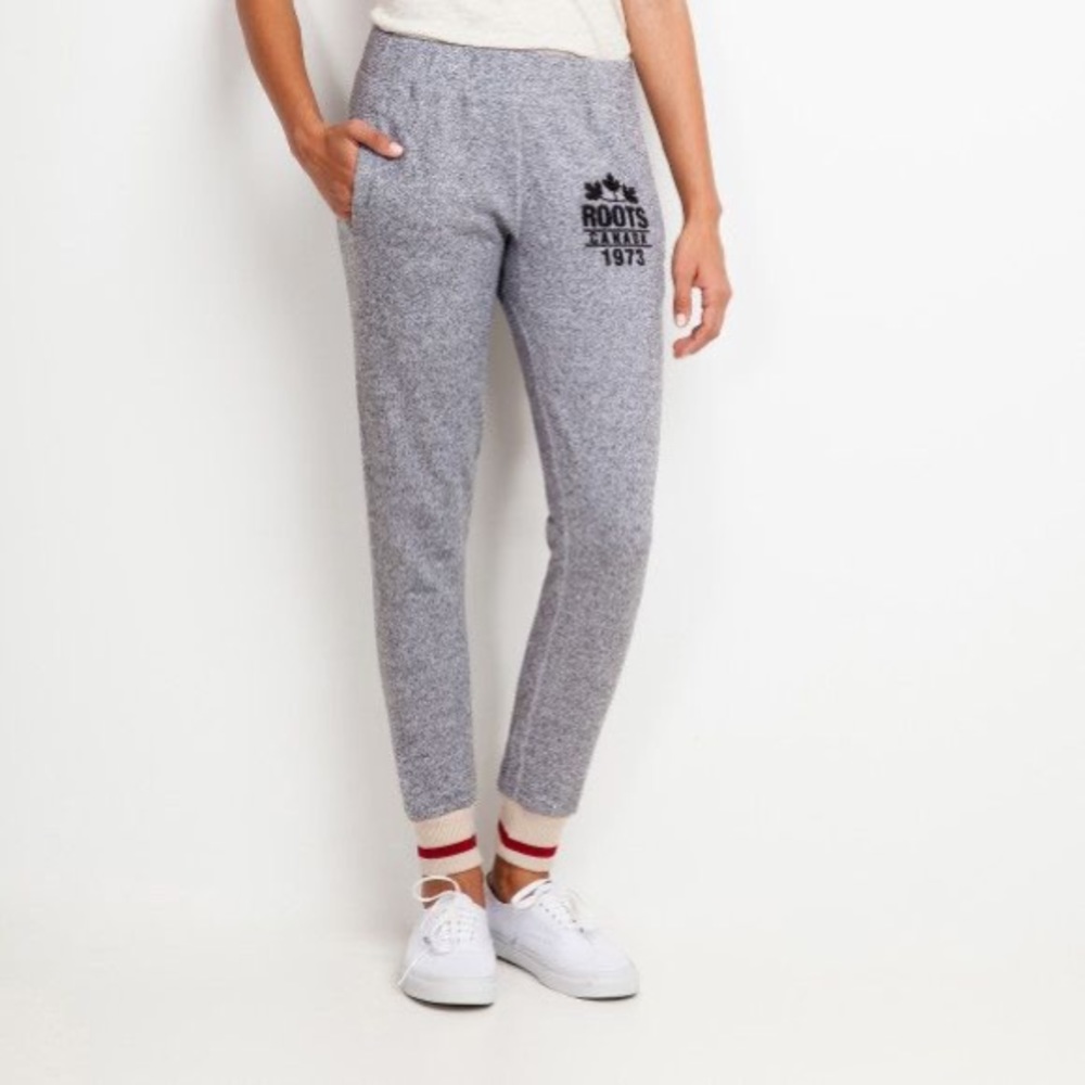 Roots Gray Track Pants with Logo